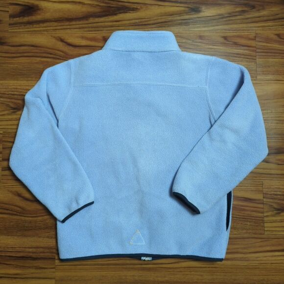 LL Bean Fleece Jacket Kids Size L 14/16 Full Zip Light Blue Outdoors Polartec - Picture 6 of 10